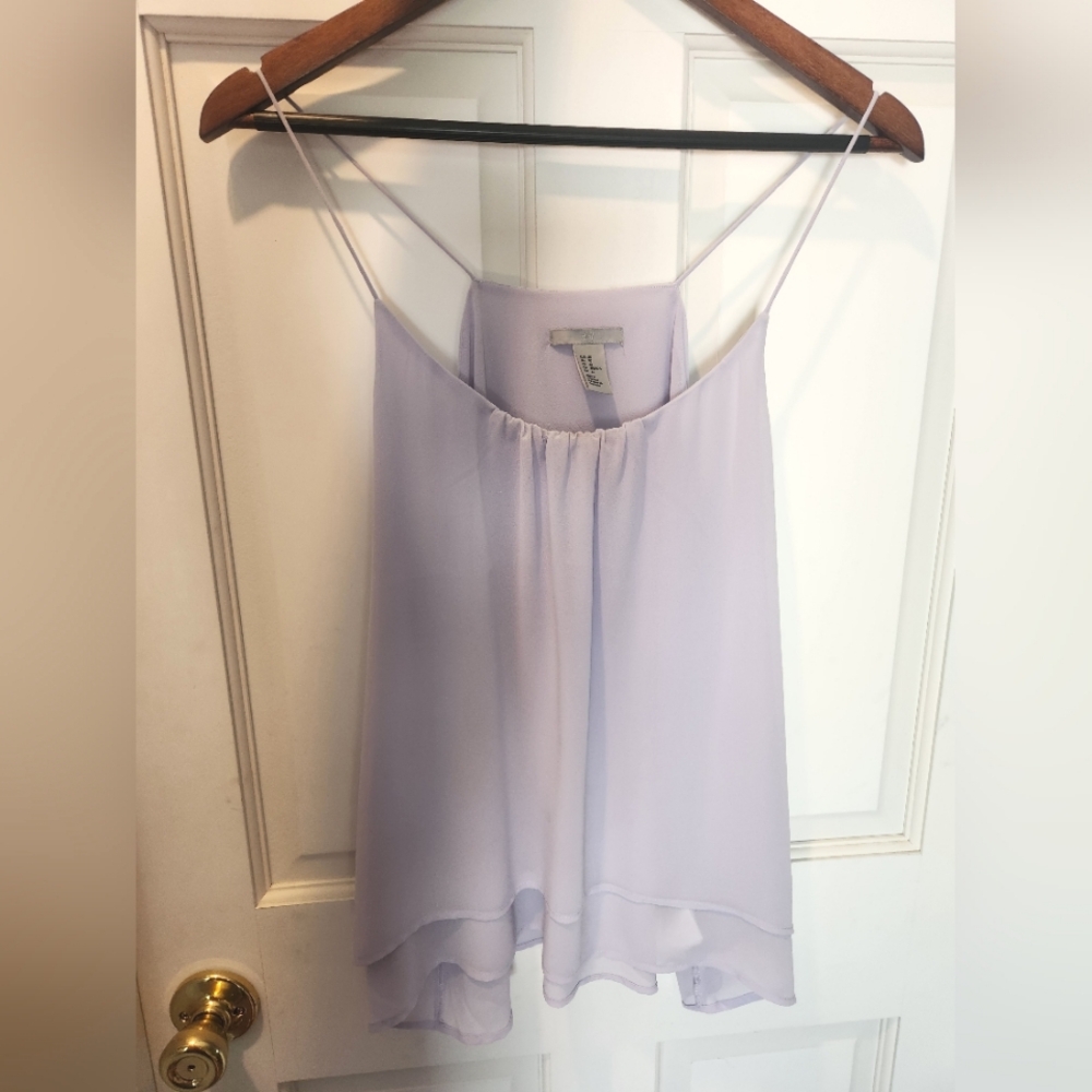 Womens H&M purple spaghetti strap tank top - Picture 2 of 6